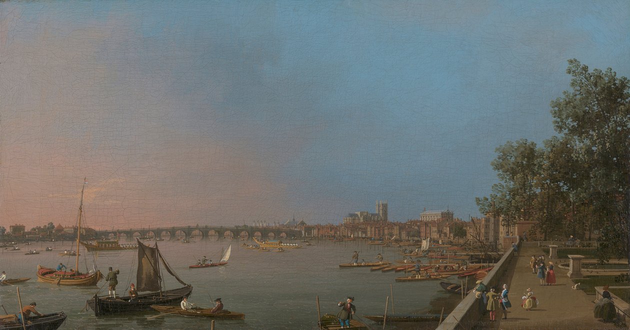 Westminster from Near the Terrace of Somerset House by Canaletto