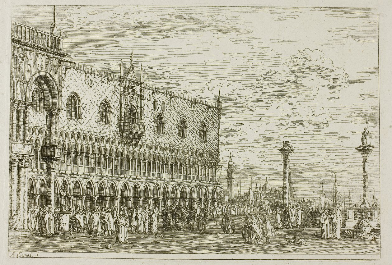 La Piera del Band V, from Vedute by Canaletto