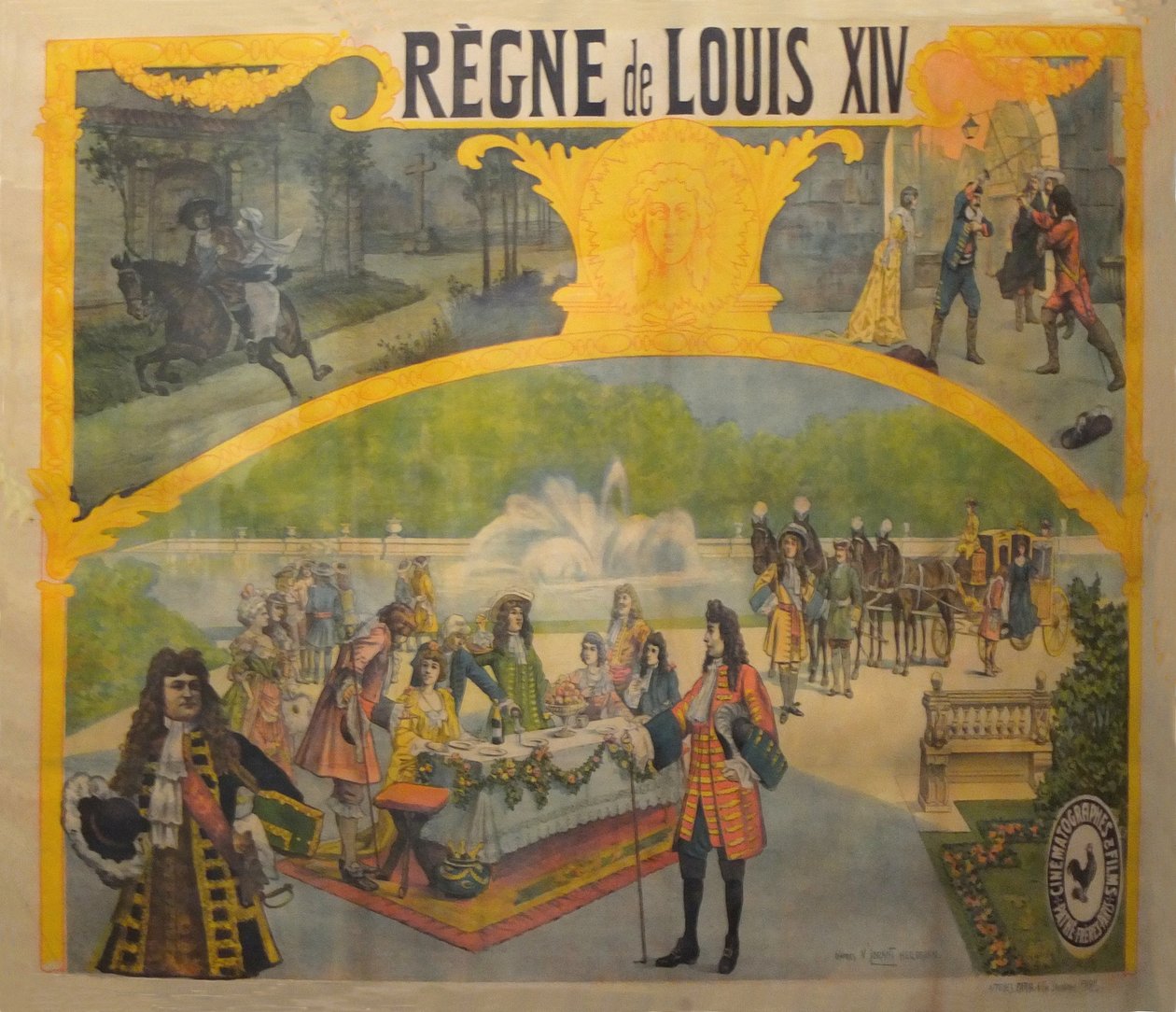 Poster: The Reign of Louis XIV 1904 by Candido Aragonez de Faria