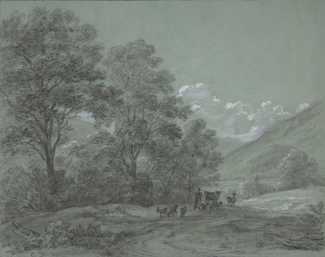 Landscape near Ruhpolding, late 18th-mid-19th century by Cantius Dillis