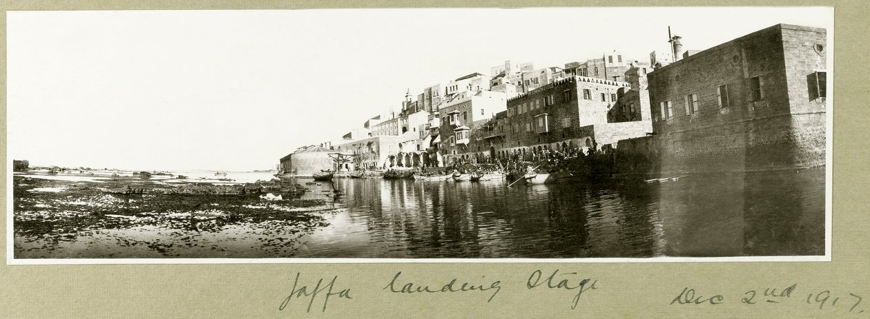 Jaffa landing stage, 2nd December 1917 by Capt. Arthur Rhodes