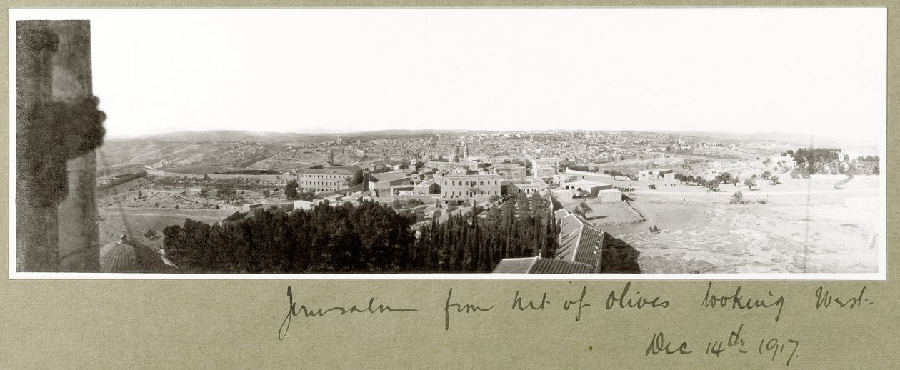 Jerusalem from the Mount of Olives looking West by Capt. Arthur Rhodes