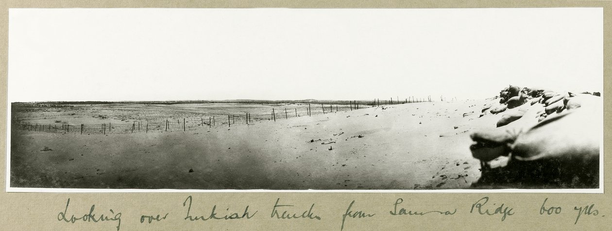 Looking Over Turkish Trenches from Samson Ridge by Capt. Arthur Rhodes