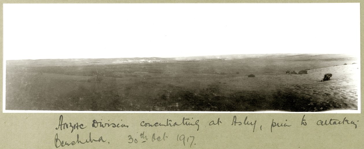 ANZAC Division Concentrating at Asluj Prior to Attacking Beersheba by Capt. Arthur Rhodes