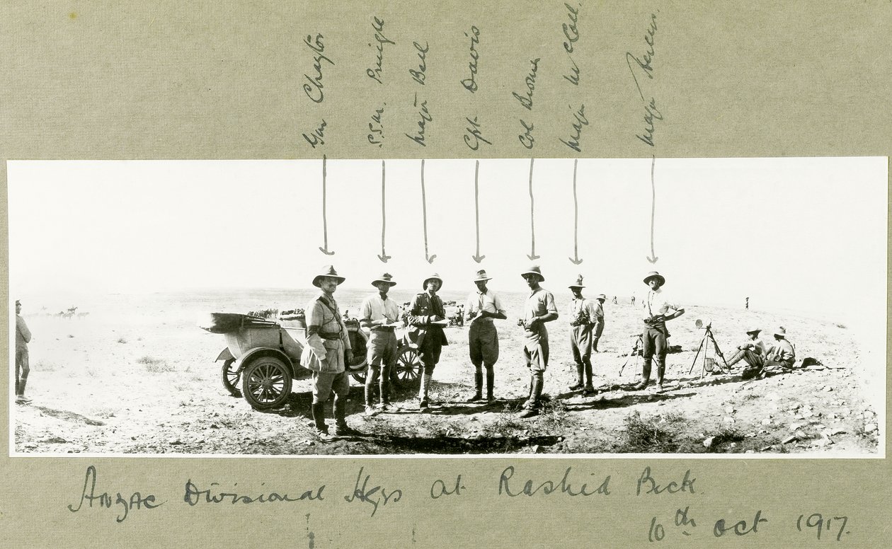 ANZAC Divisional Headquarters at Rashid Beck, October 1917 by Capt. Arthur Rhodes