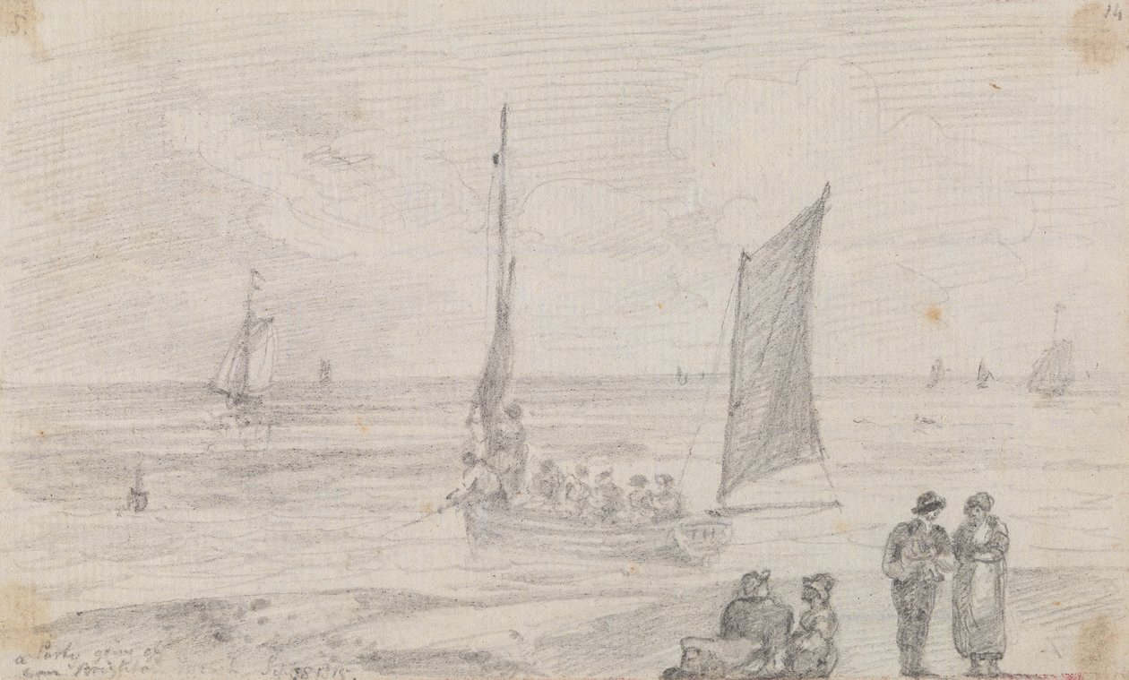 A Party Going Off near Brighton Beach, 18 September 1815 by Capt. Thomas Hastings
