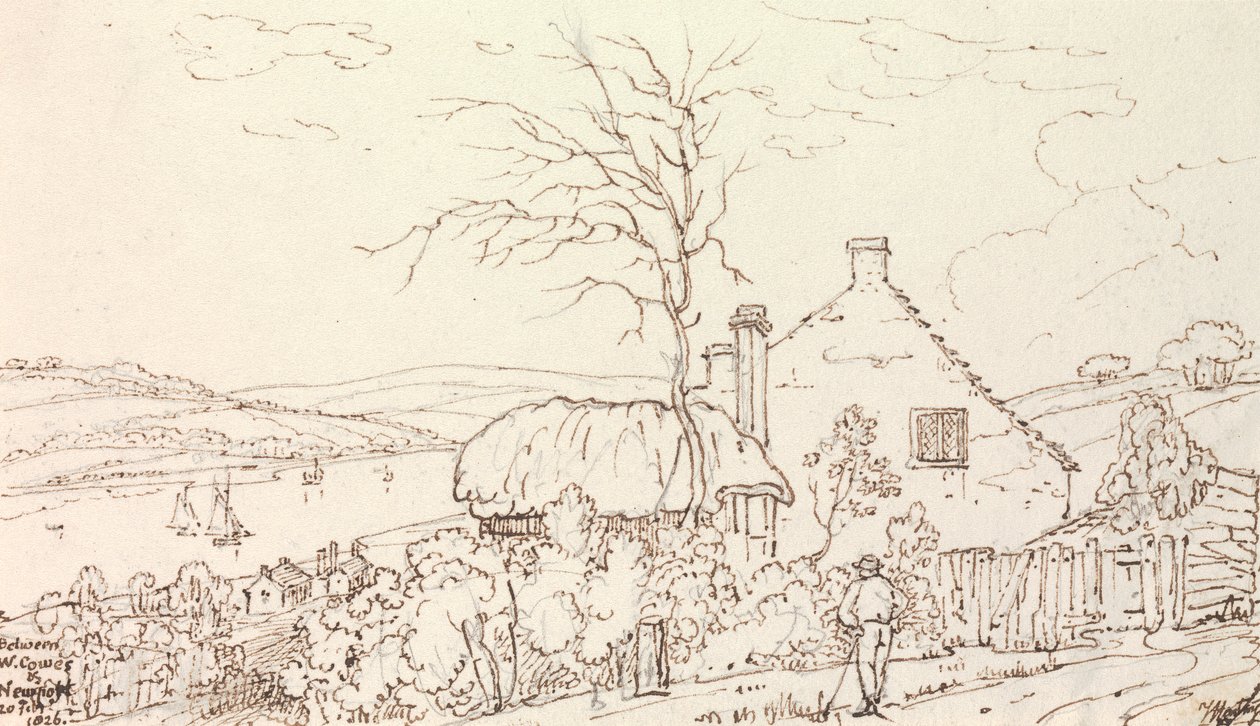 Between West Cowes and Newport, 20 February 1826 by Capt. Thomas Hastings