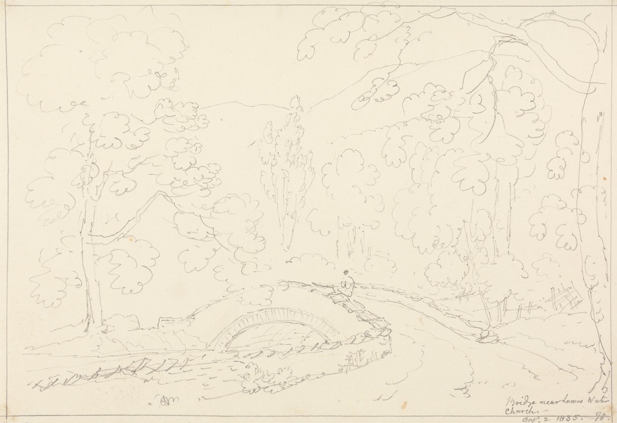 Bridge near Loweswater Church, 2 August 1835 by Capt. Thomas Hastings