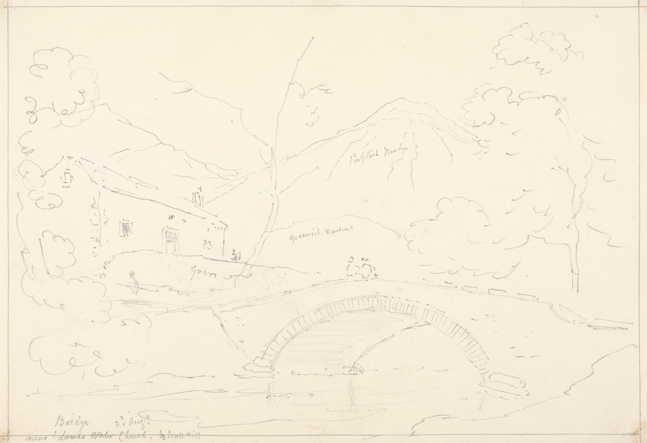 Bridge near Loweswater Church in Scale Hill, 2 August by Capt. Thomas Hastings