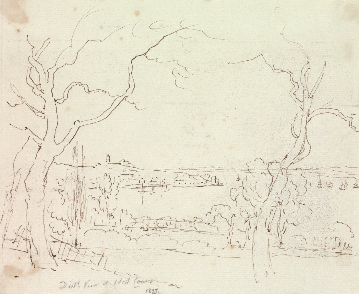 Distant View of West Cowes, Isle of Wight by Capt. Thomas Hastings