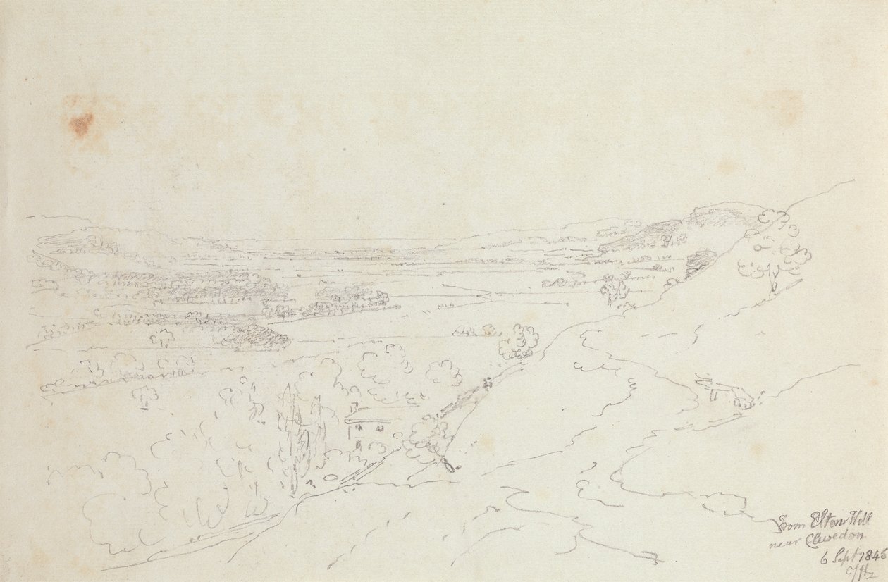 From Elton Hill near Clevedon, 6 September 1845 by Capt. Thomas Hastings