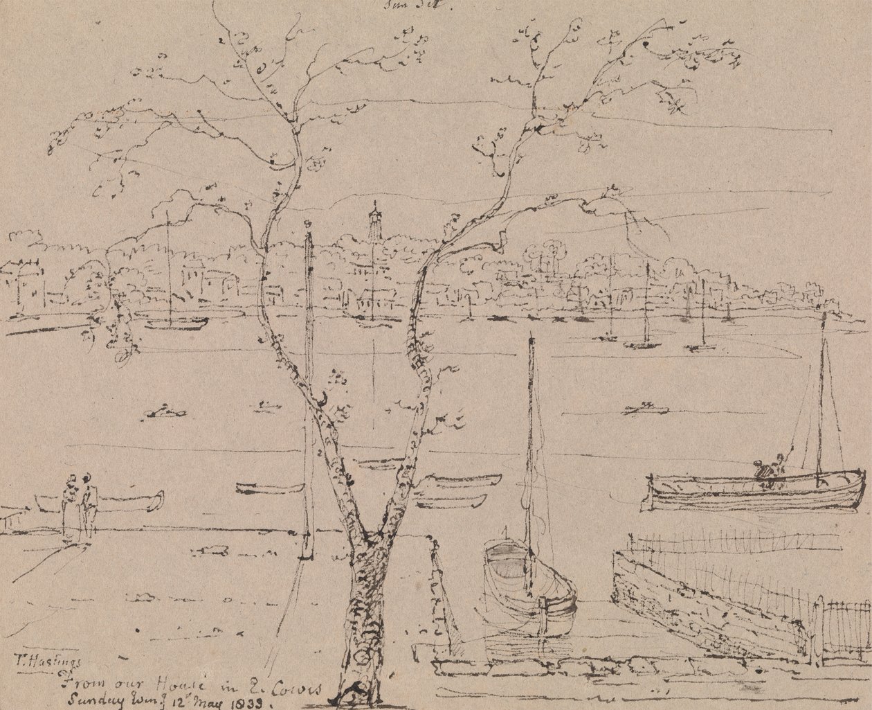 From Our House in East Cowes, Sunday Evening, 12 May 1833 by Capt. Thomas Hastings