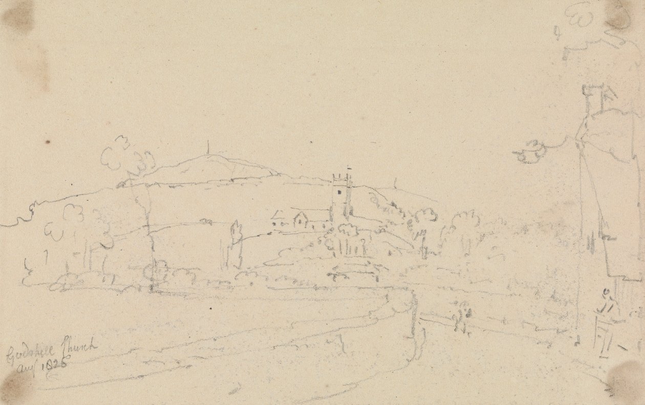 Godshill Church, August 1826 by Capt. Thomas Hastings