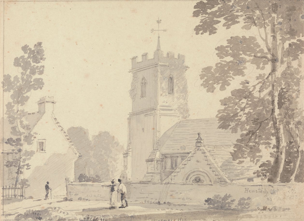 Henstridge Church, 23 August 1833 by Capt. Thomas Hastings