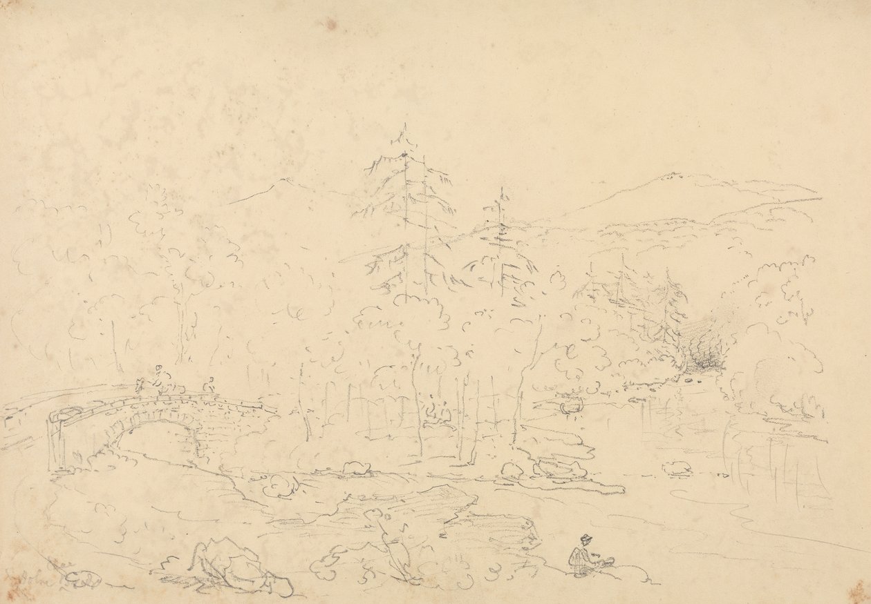 Holne Chase Bridge by Capt. Thomas Hastings