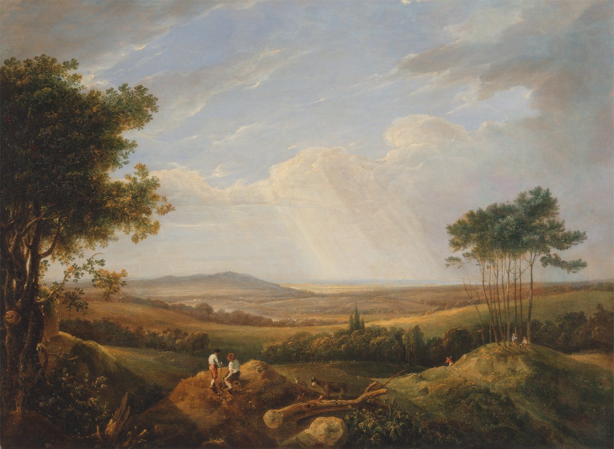 Landscape with Figures by Capt. Thomas Hastings