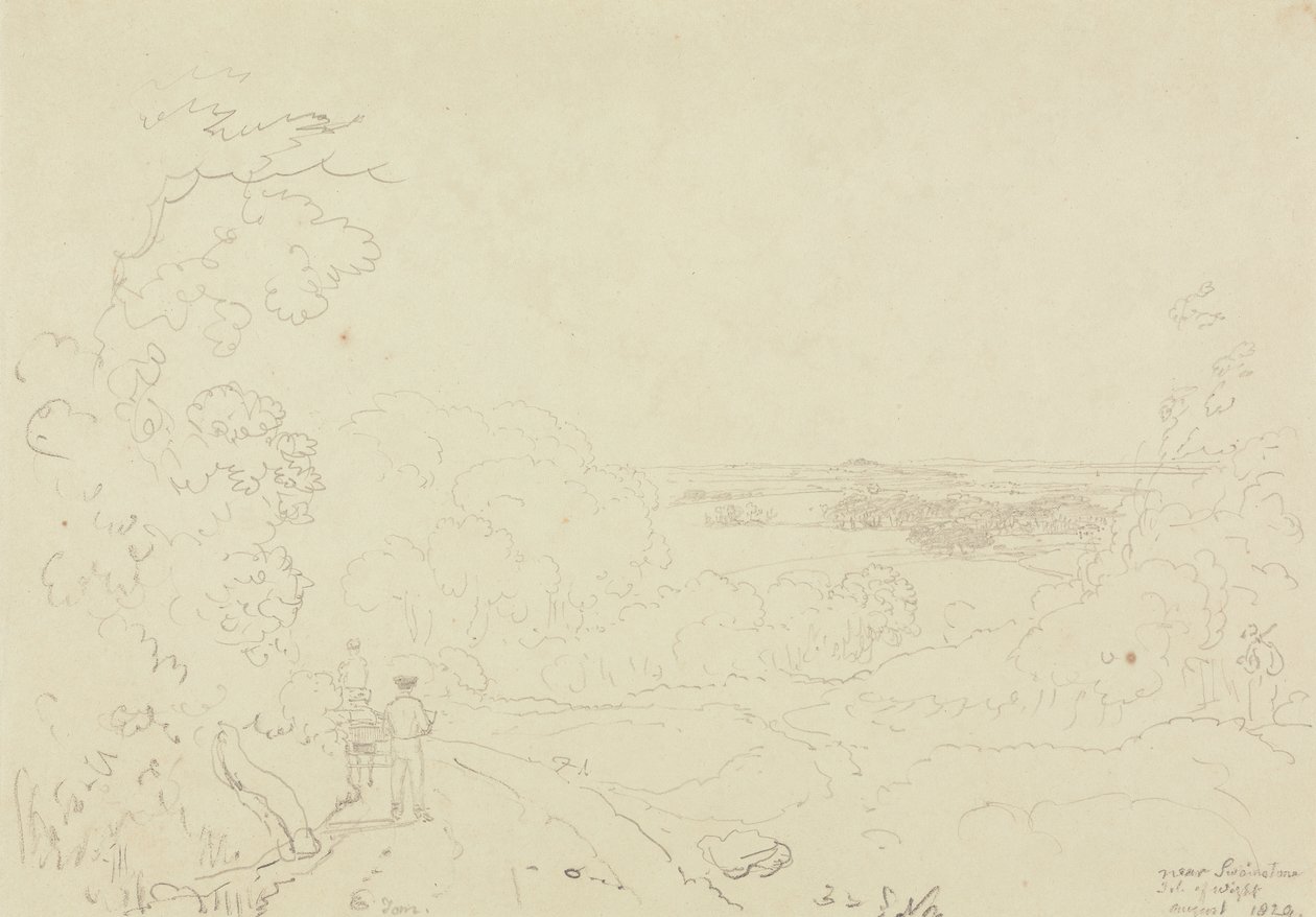 Near Swainstone, Isle of Wight, August 1829 by Capt. Thomas Hastings