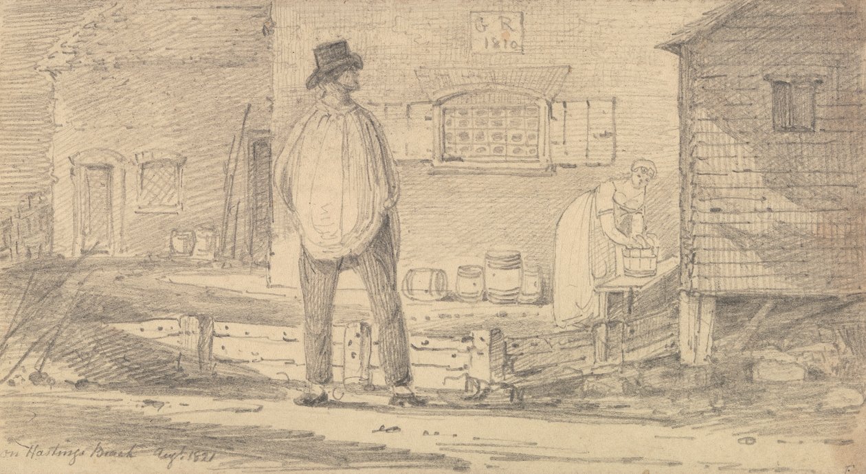 On Hastings Beach, August 1821 by Capt. Thomas Hastings