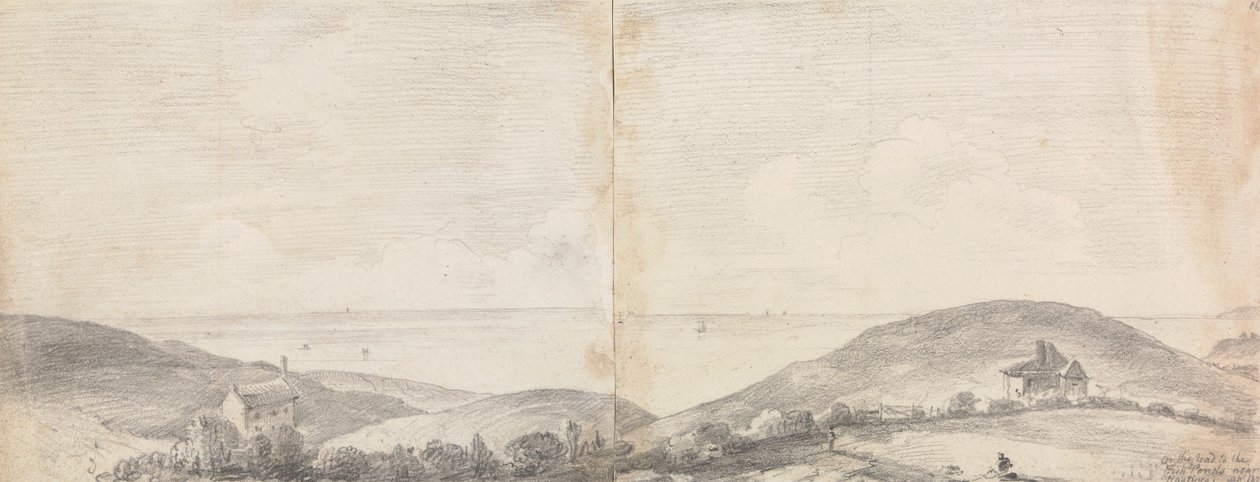 On the Road to the Fish Ponds near Hastings, April 1820 by Capt. Thomas Hastings