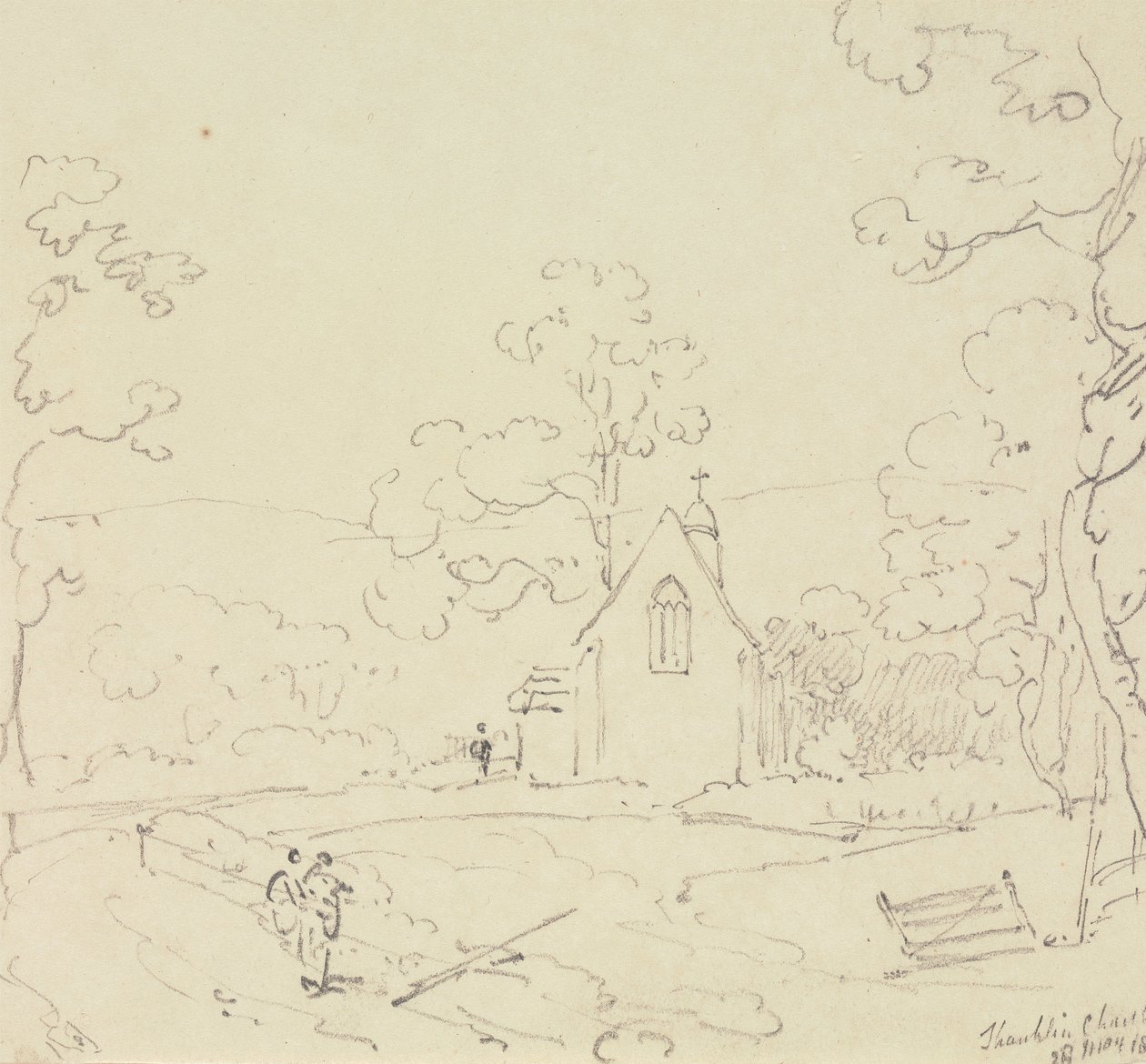 Shanklin Church, Isle of Wight, 28 May 1829 by Capt. Thomas Hastings