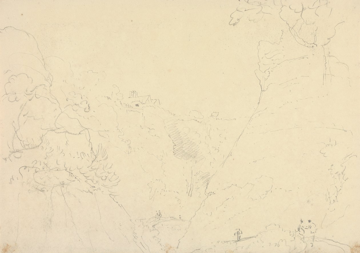 Sketch of a Road in a Ravine by Capt. Thomas Hastings