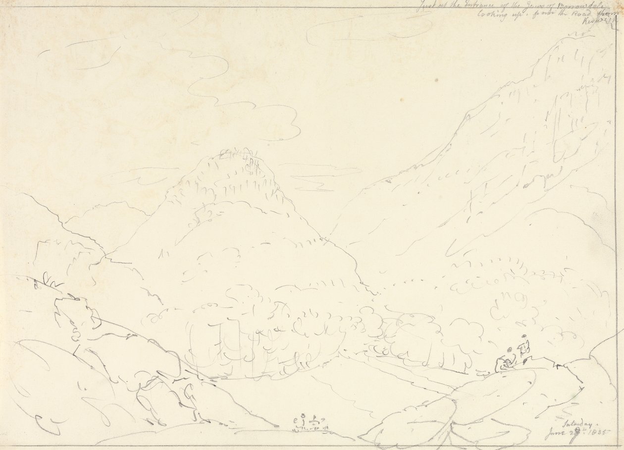 The Jaws of Borrowdale, Saturday 27 June 1835 by Capt. Thomas Hastings