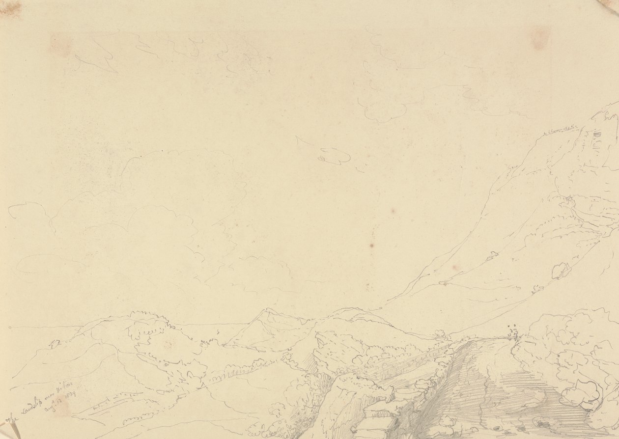 The Landslip over Niton, 13 August 1829 by Capt. Thomas Hastings