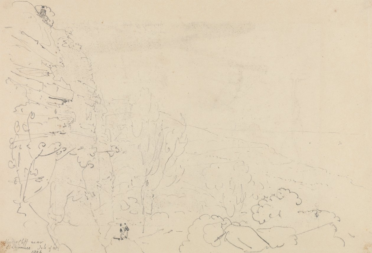 Undercliff near Saint Lawrence, Isle of Wight by Capt. Thomas Hastings