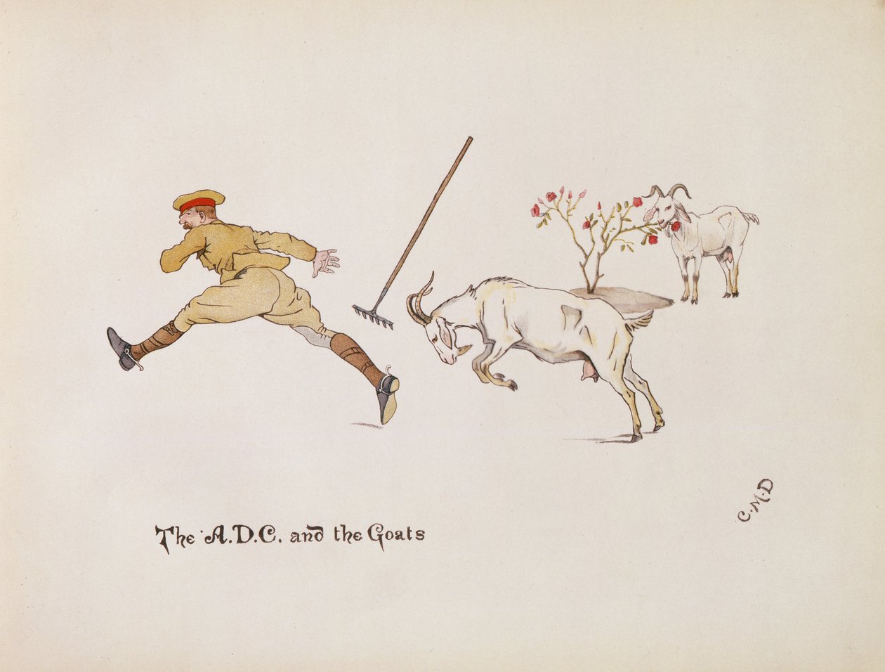 The A.D.C and the Goats (from The Leaguer of Ladysmith, 1900) by Captain Clive Dixon