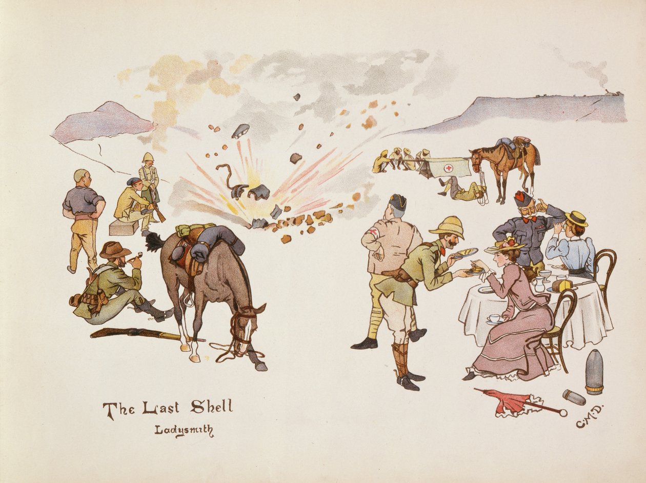 The Last Shell, Ladysmith (from The Leaguer of Ladysmith, 1900) by Captain Clive Dixon
