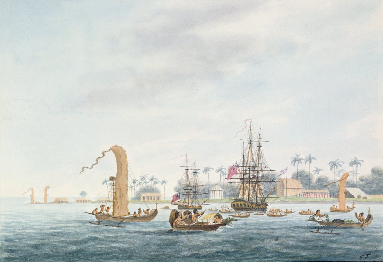Point Venus, Island of Otahytey, 1792 by Captain George Tobin