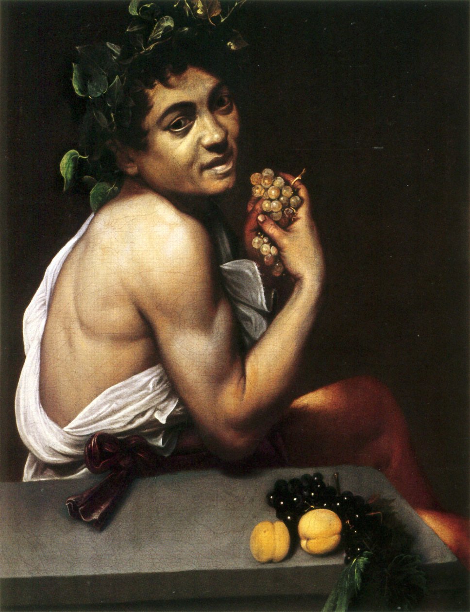 Self-Portrait as Bacchus by Caravaggio