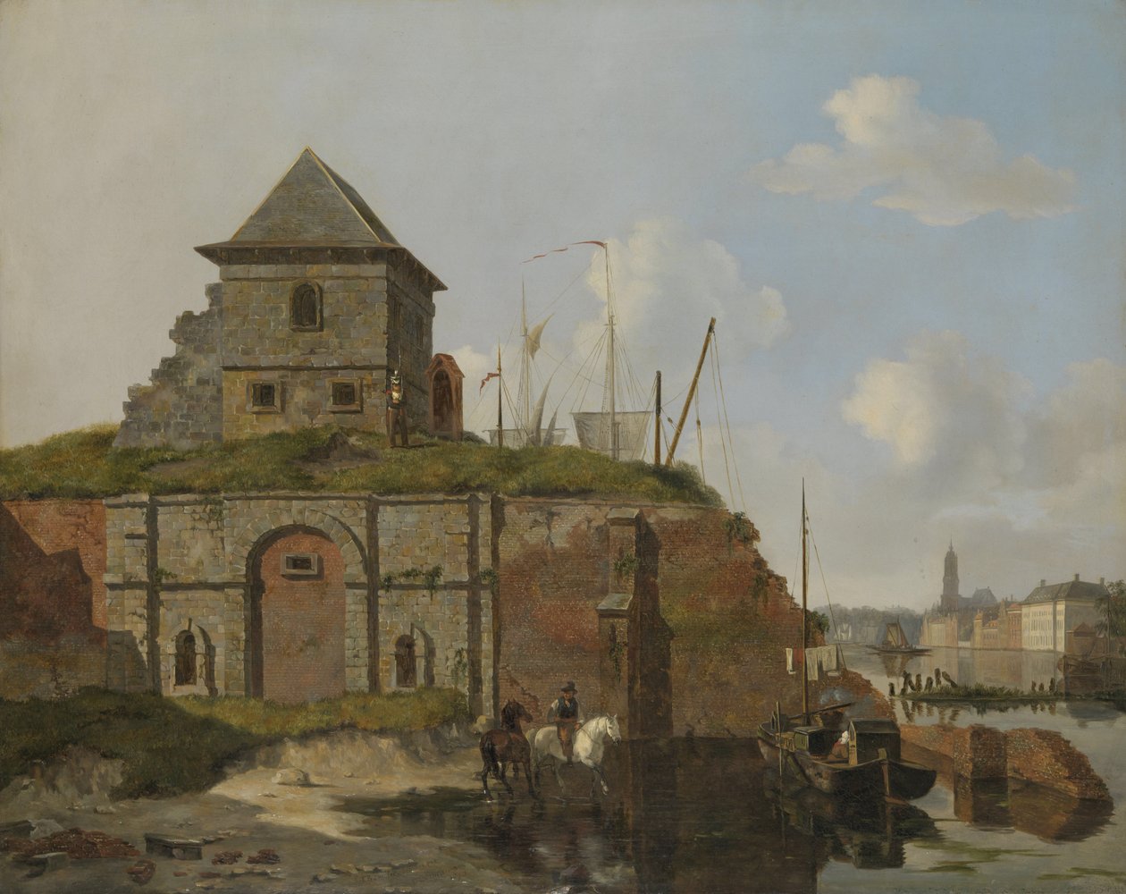 Town Wall with Gunpowder Arsenal by Carel Jacobus Behr