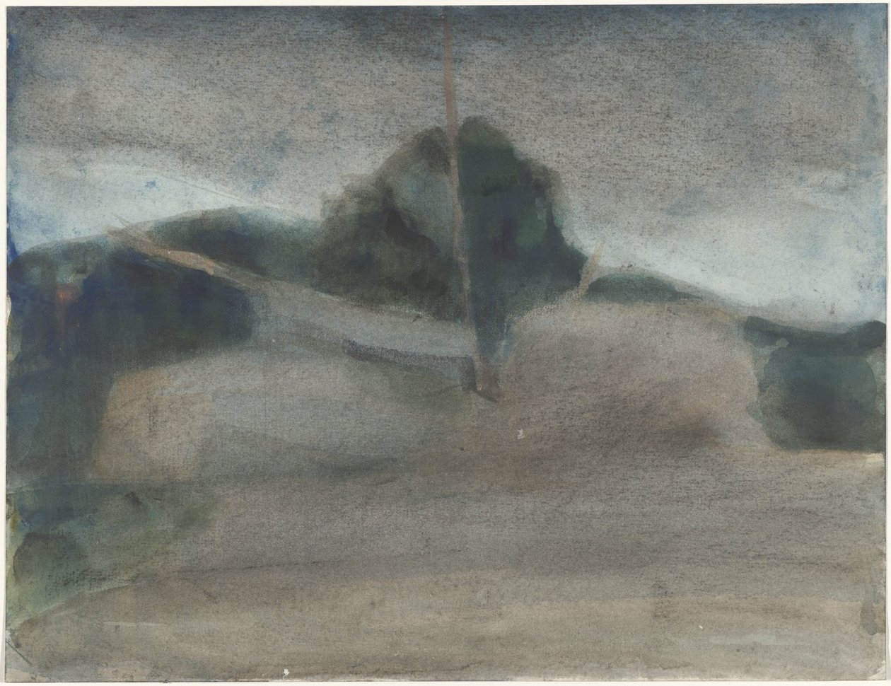 Landscape by Carel Adolph Lion Cachet