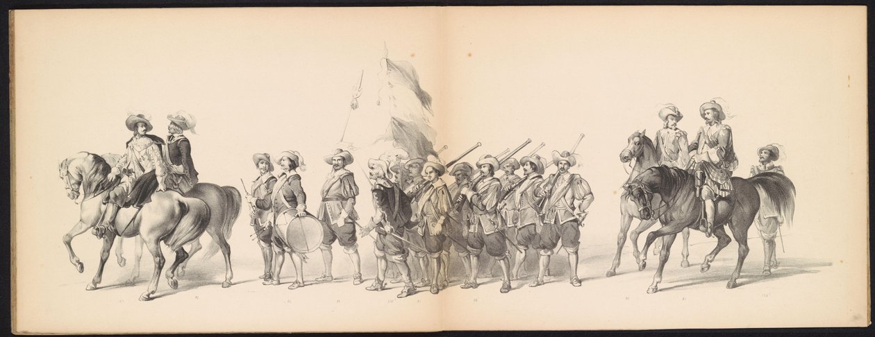 Masquerade of the Leiden Students, 1850 (plate 10) by Carel Christiaan Antony Last