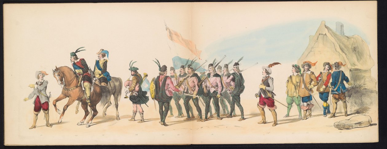 Masquerade of the Leiden Students, 1850 (Plate 11) (Intogt of Frederik Hendrik in 