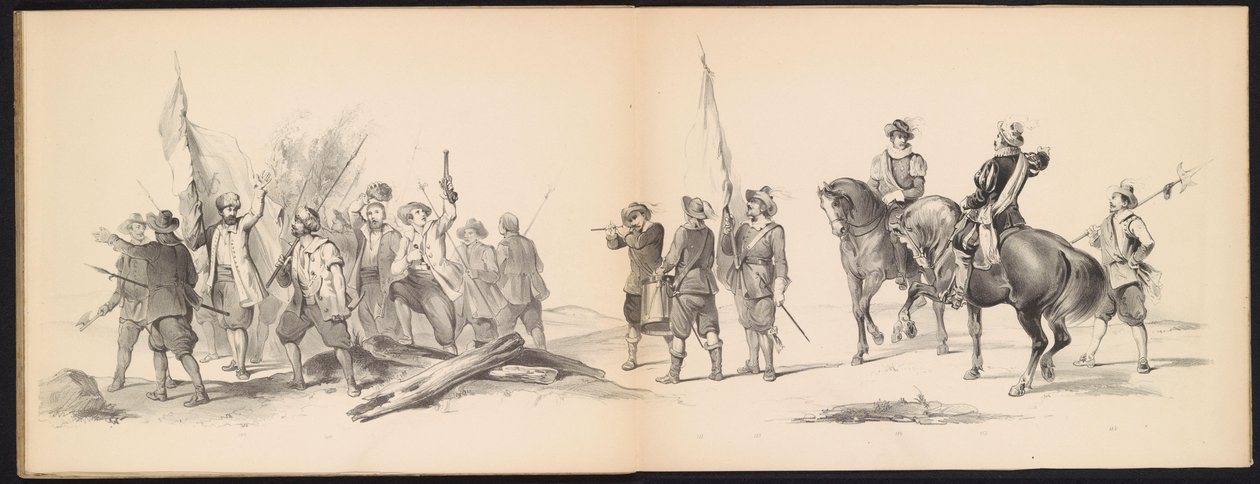 Masquerade of the Leiden Students, 1850 (plate 12) by Carel Christiaan Antony Last