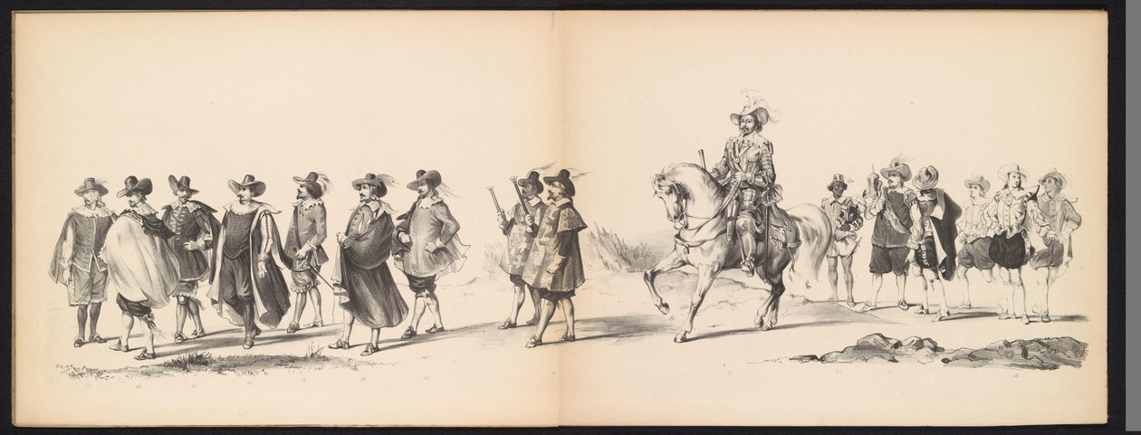 Masquerade of the Leiden Students, 1850 (plate 6) by Carel Christiaan Antony Last