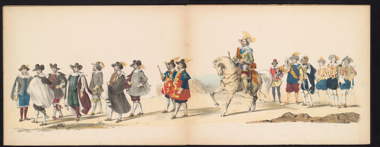Masquerade of the Leiden Students, 1850 (plate 6) by Carel Christiaan Antony Last