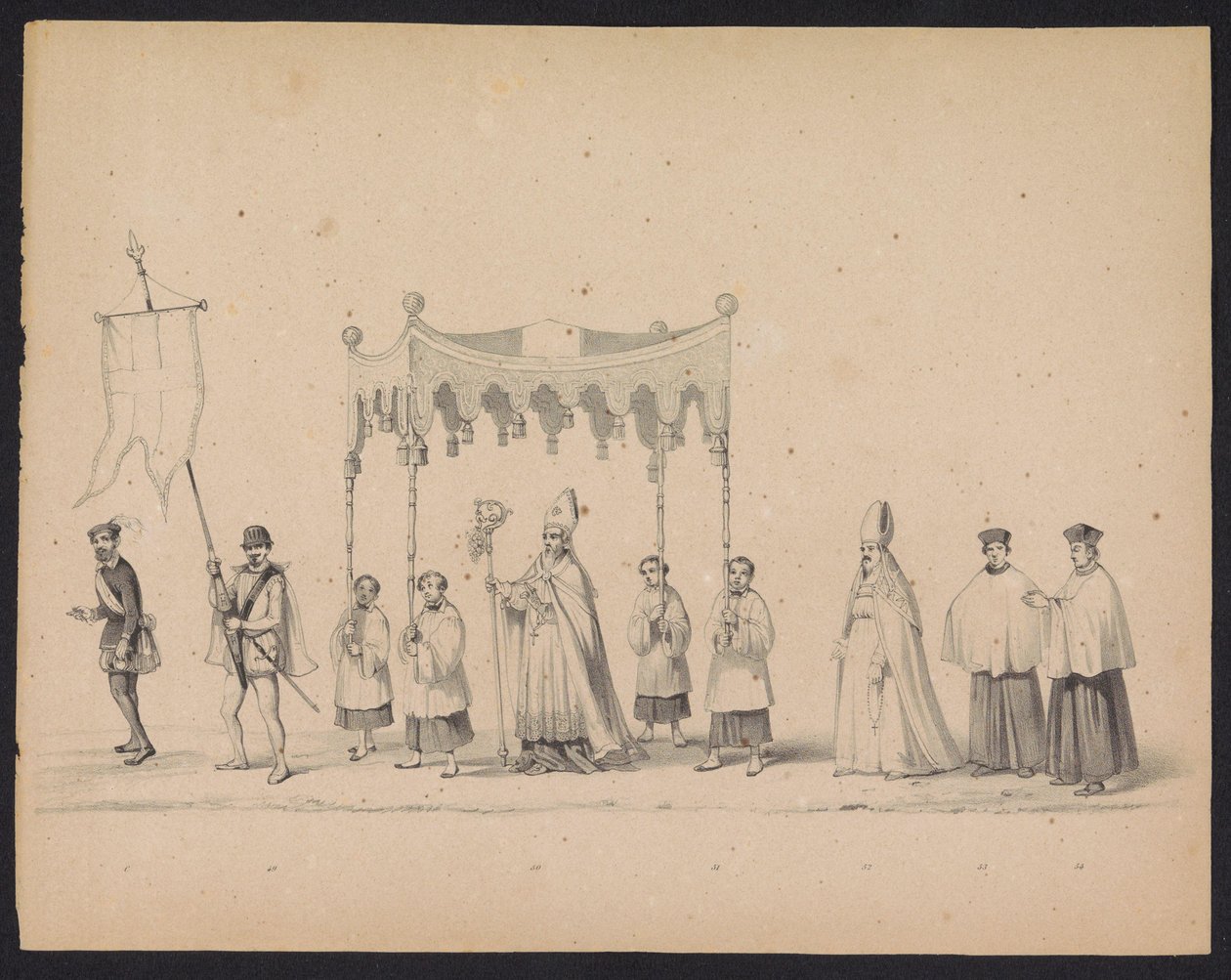 Masquerade of the Utrecht Students, 1846 (plate 10) by Carel Christiaan Antony Last