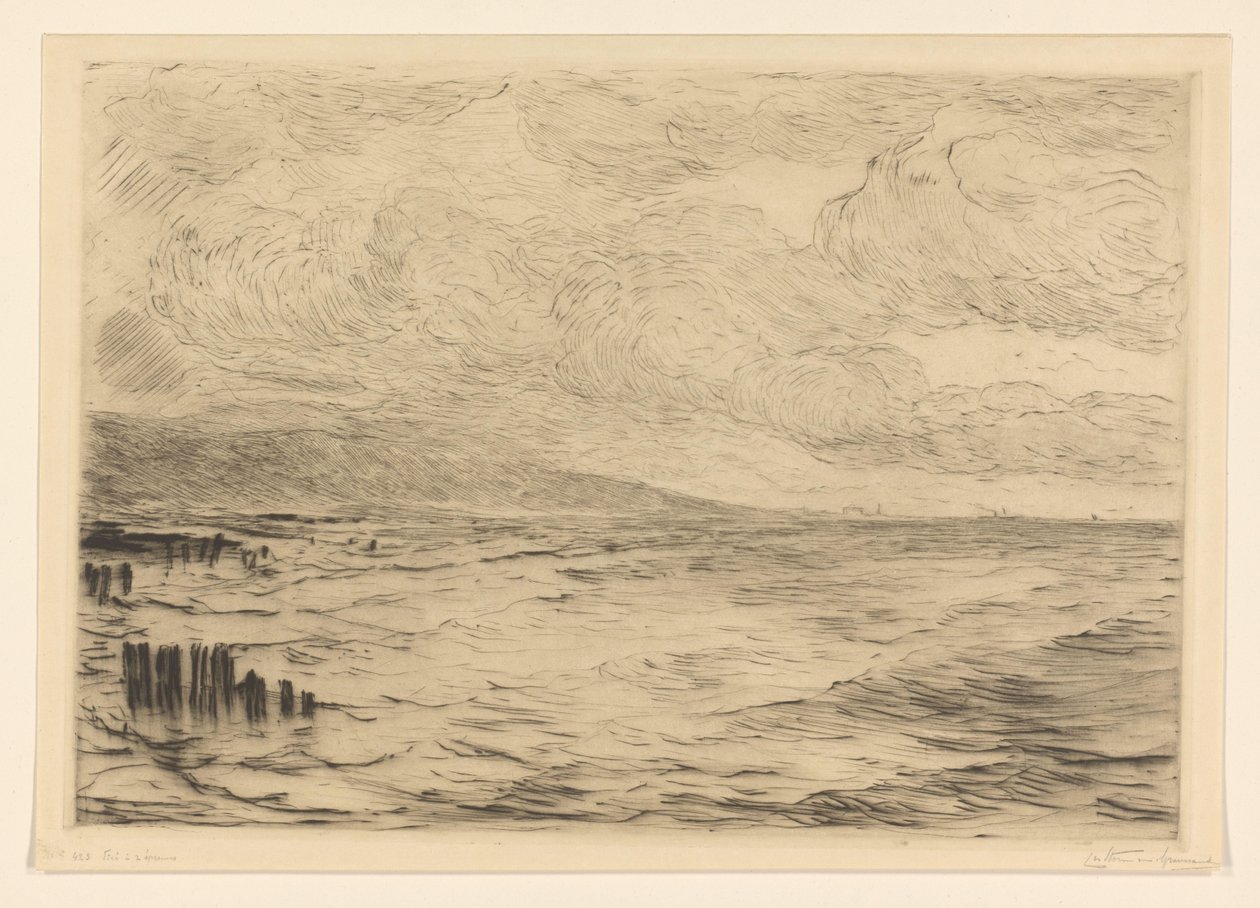 The Coast of Walcheren by Carel Nicolaas Storm van 