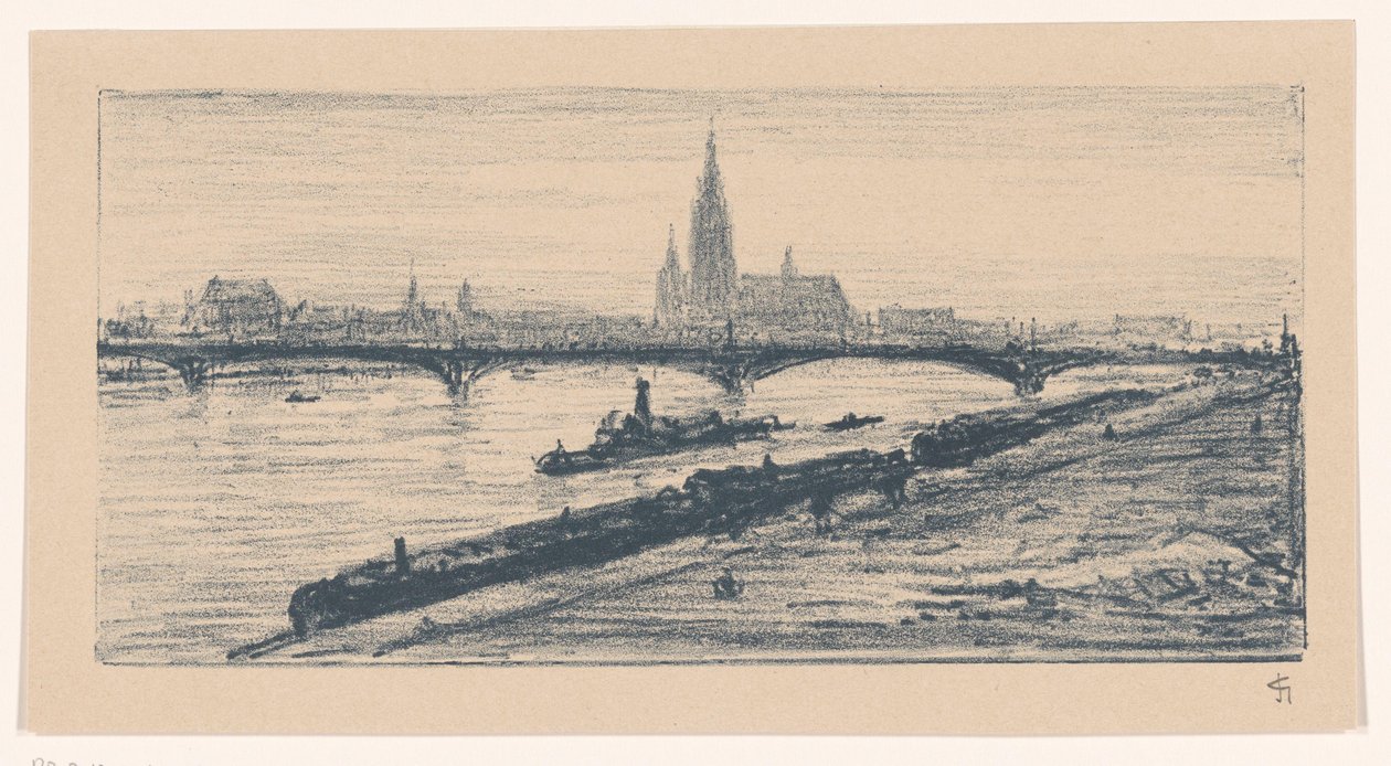 View of Frankfurt am Main by Carel Nicolaas Storm van 