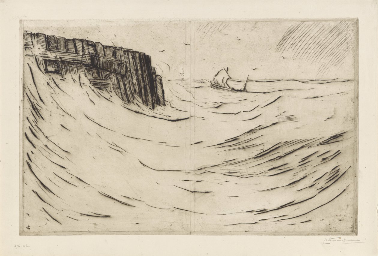 Harbor Head in Vlissingen by Carel Nicolaas Storm van 