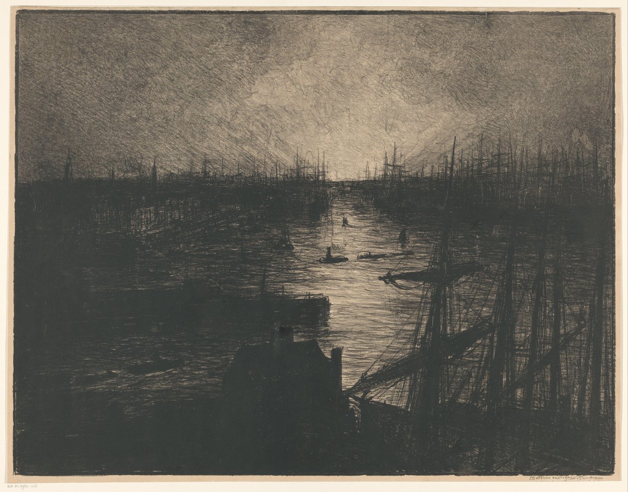 Port of Hamburg by Carel Nicolaas Storm van 
