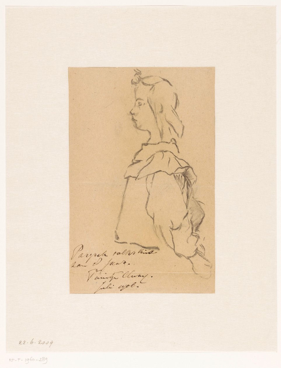 Paris Child of Eight Years by Carel Nicolaas Storm van 