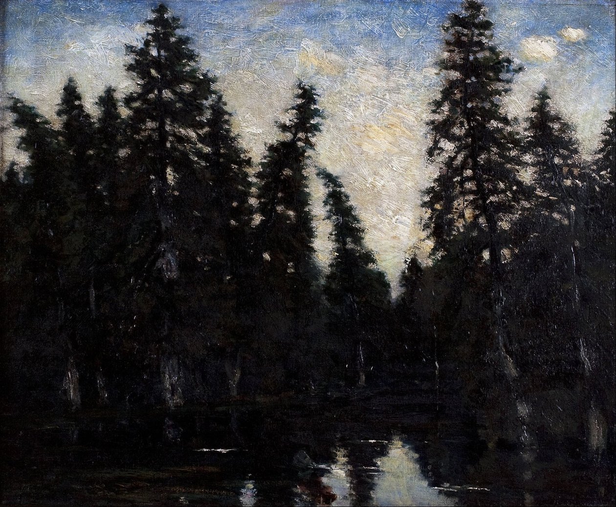 The Black Spruces by Carl Fredrik Hill
