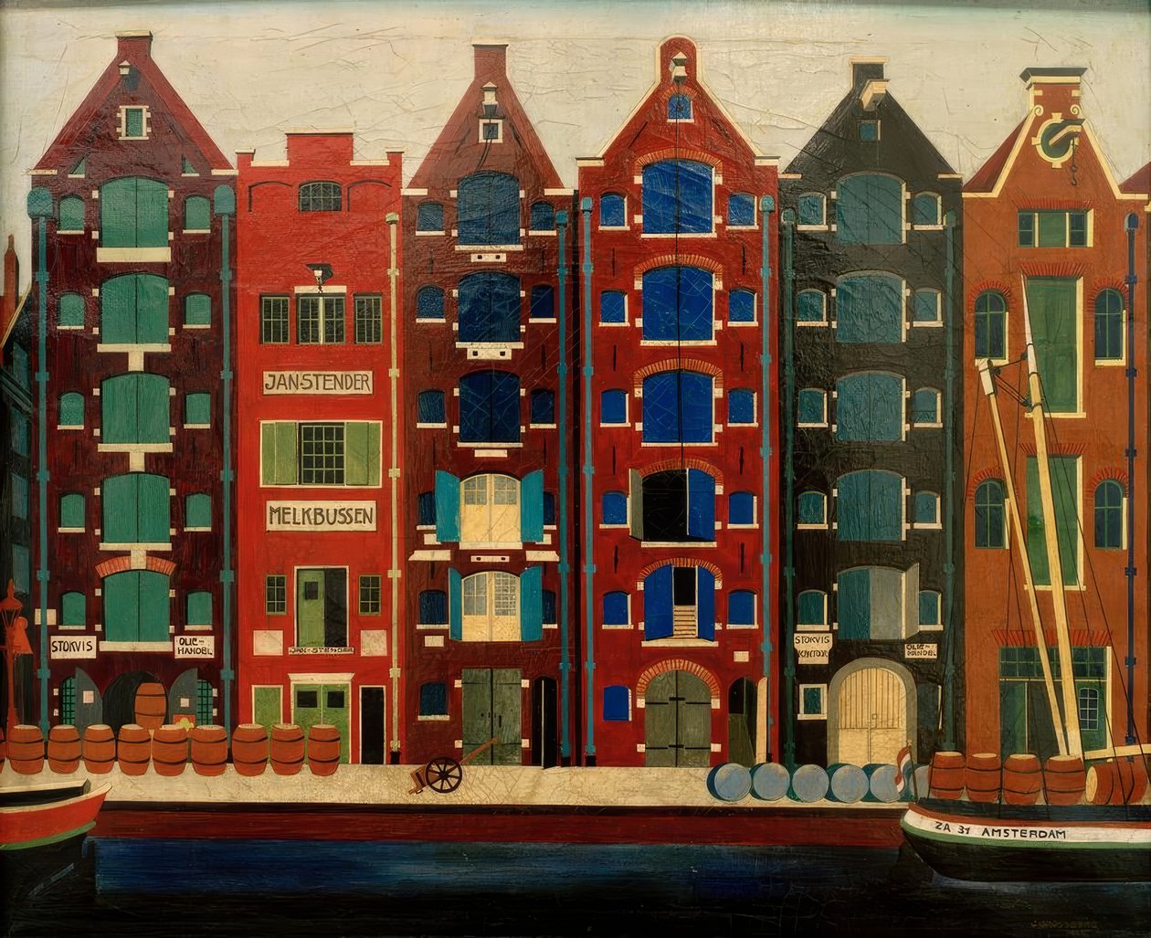 Amsterdam, Brouwersgracht by Carl Grossberg