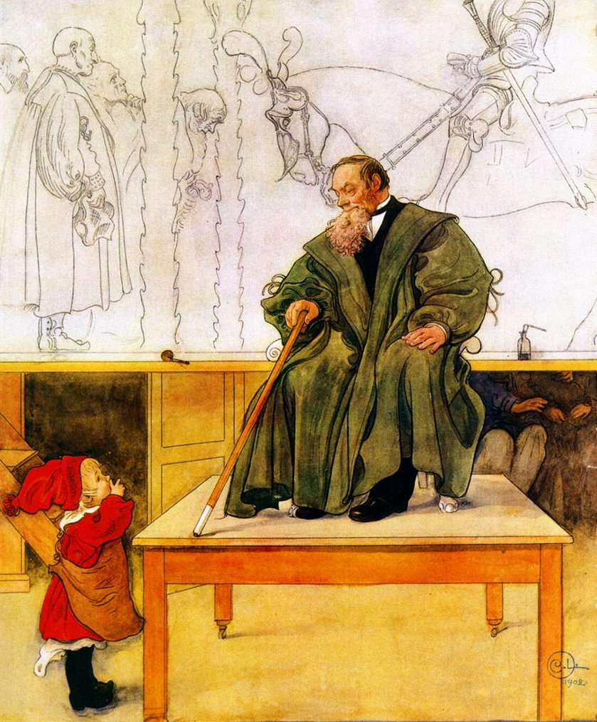 Grandfather and Esbjörn by Carl Larsson