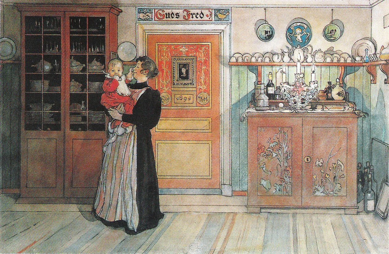 Between Christmas and New Year by Carl Larsson
