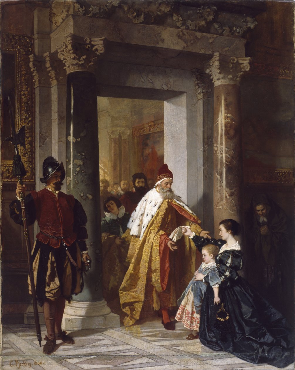Petition to the Doge, 1860 by Carl Ludwig Friedrich Becker